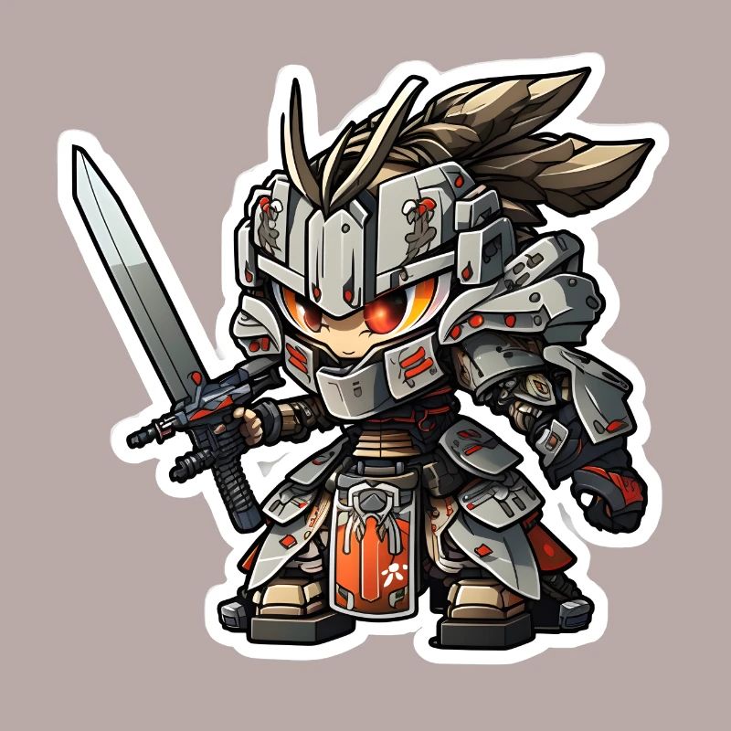 Robot Samouraï Chibi