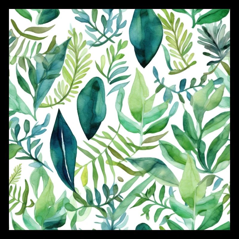 Watercolour Leaf Pattern