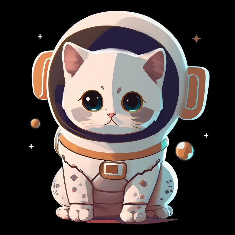 Chatstronaute mignon #2