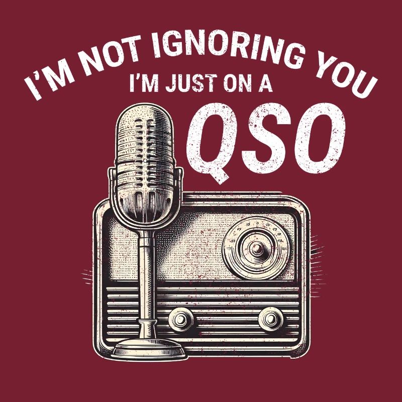 Nostalgic QSO Vintage Ham Radio Operator Classic