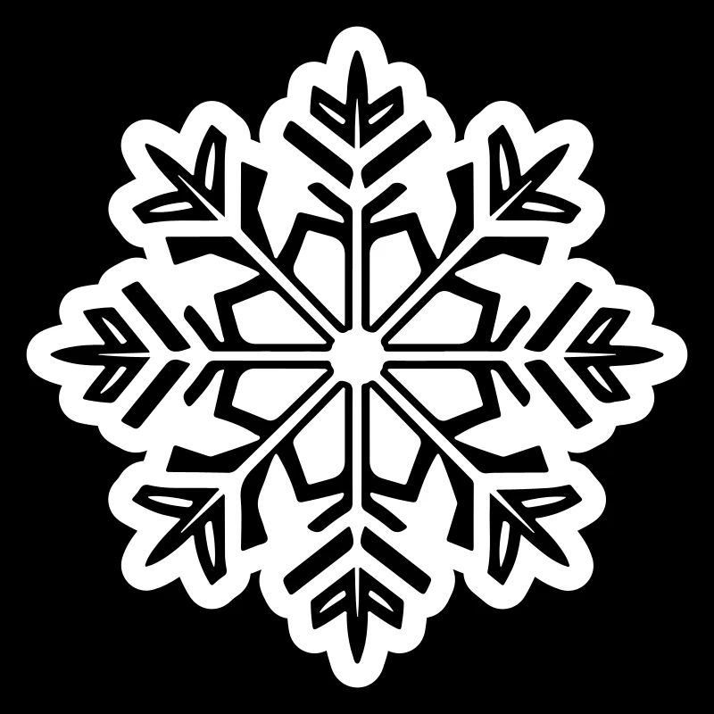 Icône de neige de flocon de neige