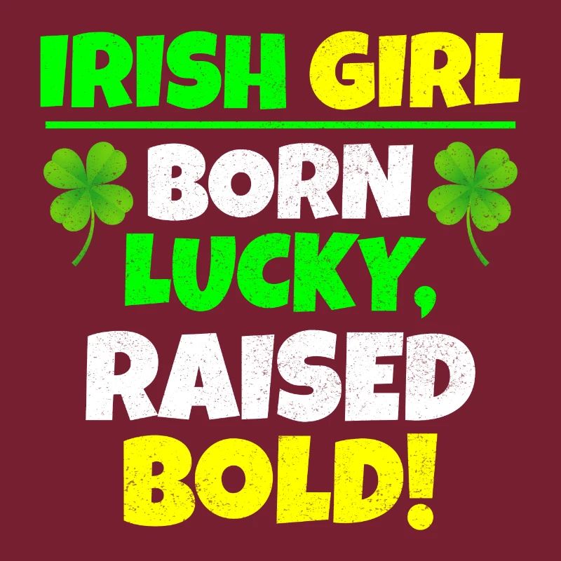 Glücklich geboren, aufgewachsen, mutiges irisches Mädchen St. Patricks Day