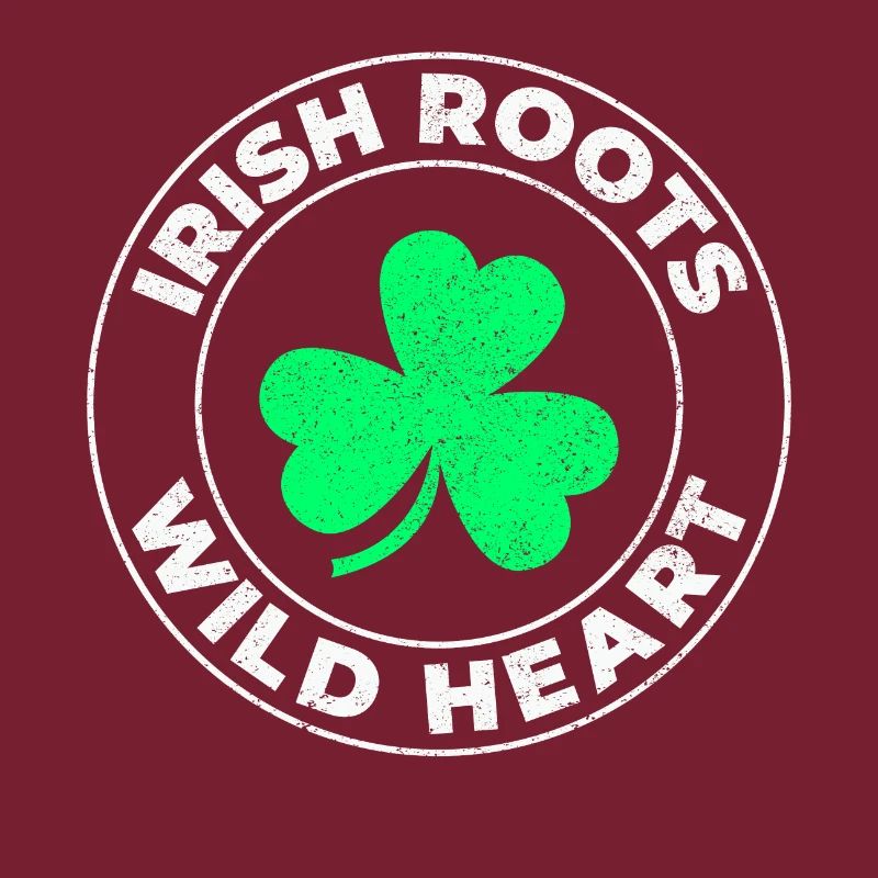 Wild Heart: Lustiges irisches Mädchen-Design