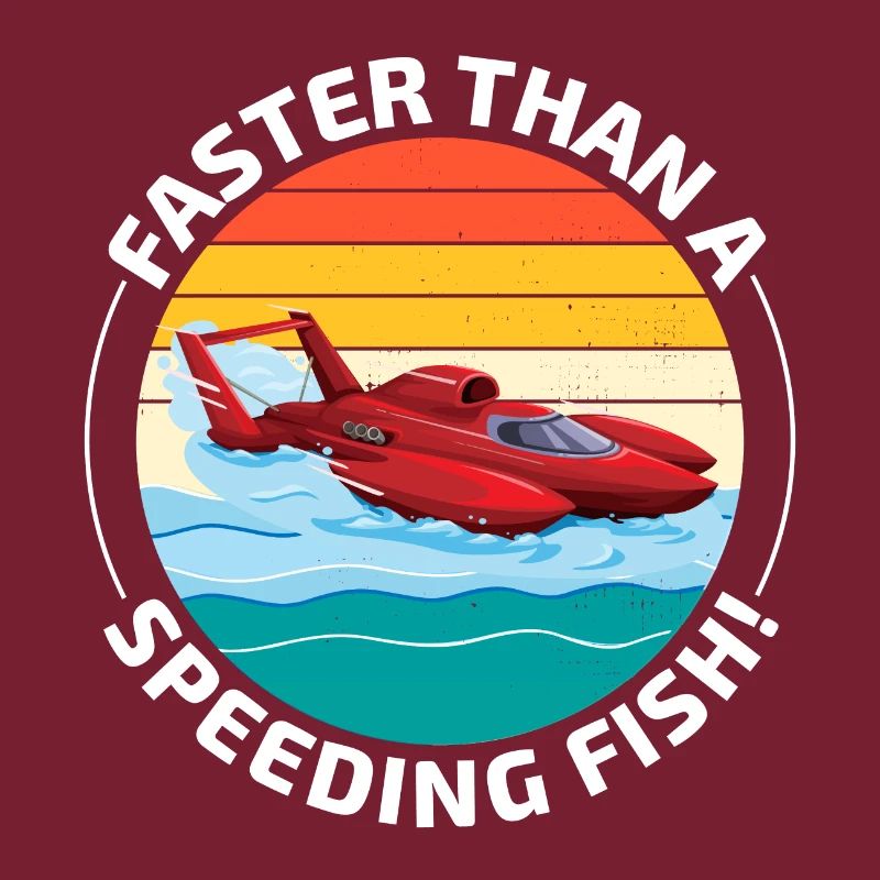 Hydroplane boat Humor: Faster than a Speeding Fish
