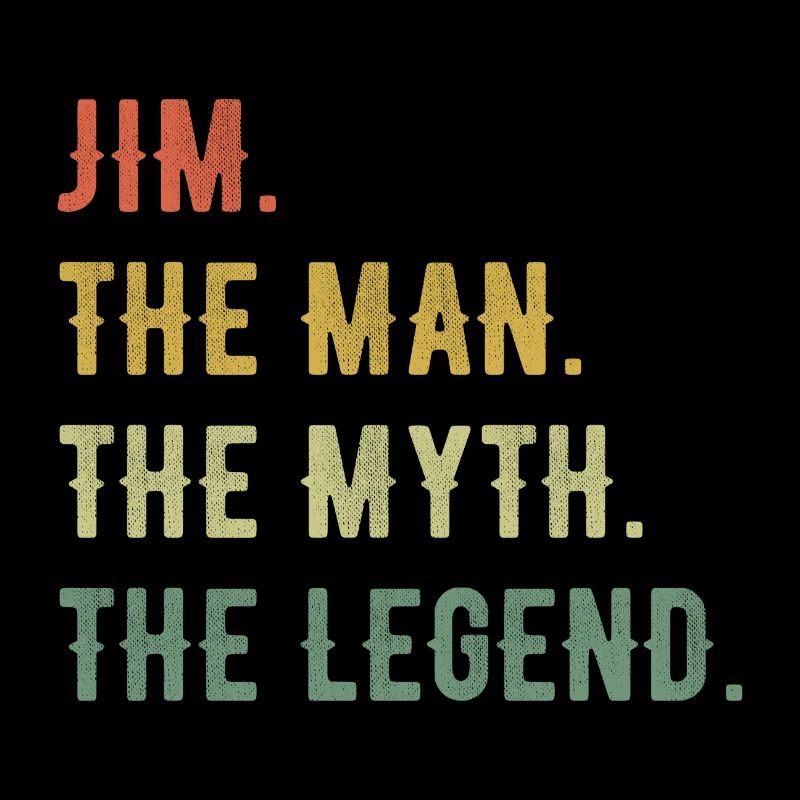 James Jim First Name Short Form Man Myth Legend