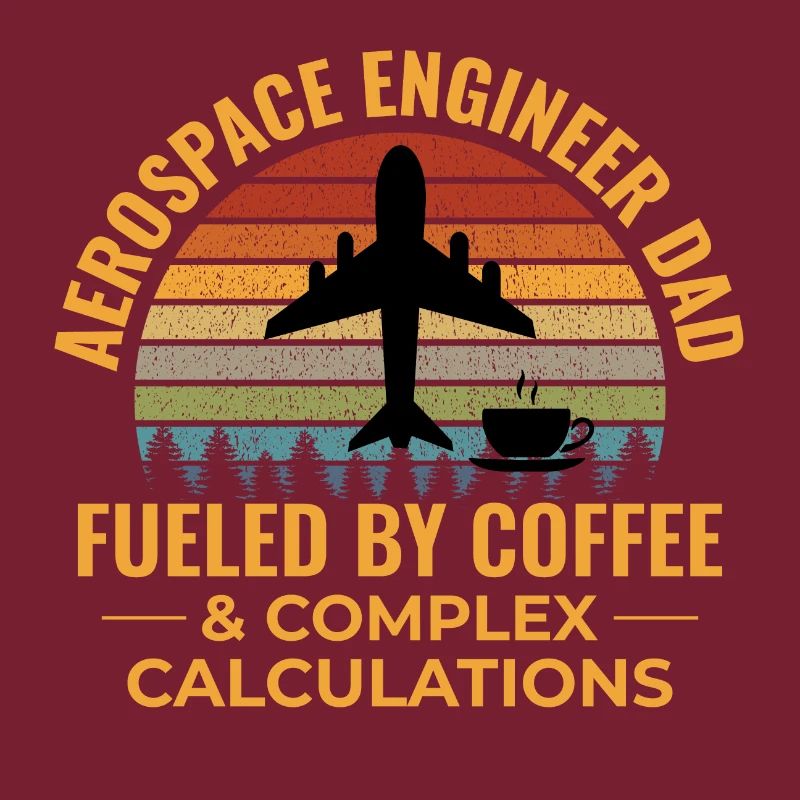 Aerospace Engineer Dad Coffee Plane Airplane