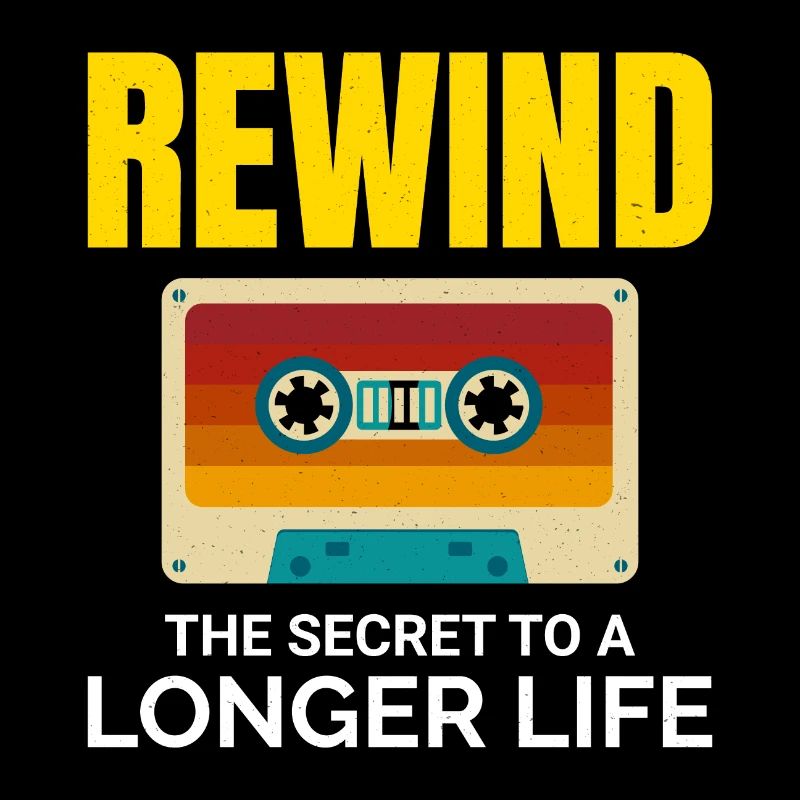 Cassette Tape Rewinding 80s Nostalgia Retro 1980s