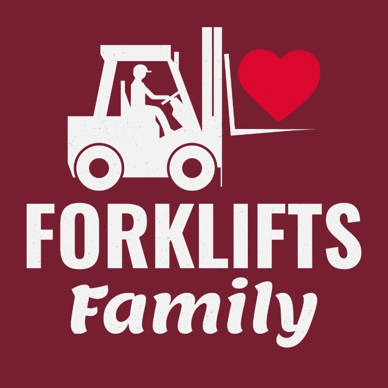 Forklift Operator Heavy Equipment Driver Family