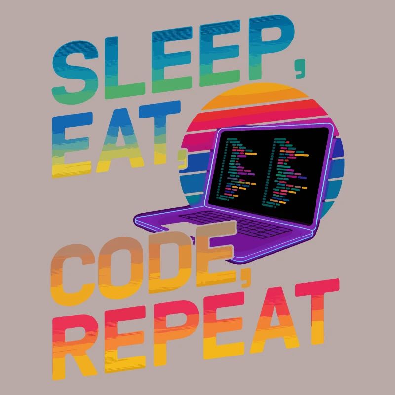 Sleep Eat Code Repeat Geschenk für Coder