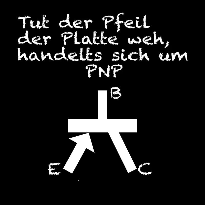 Transistor PNP Merkspruch Elektronik