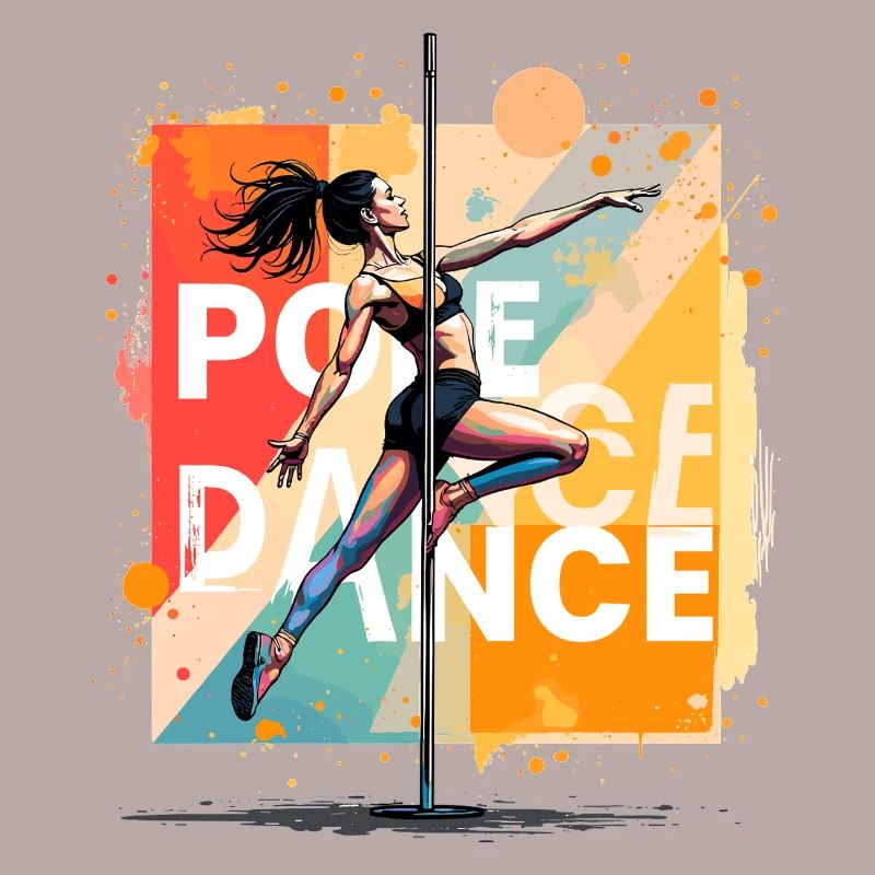 Pole Dance Poledancerin edel akrobatisch Geschenk