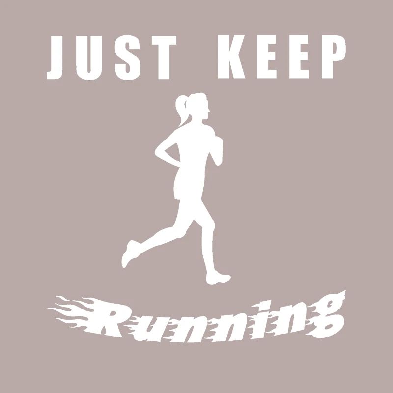 Continue simplement de courir – Silhouette de coureur