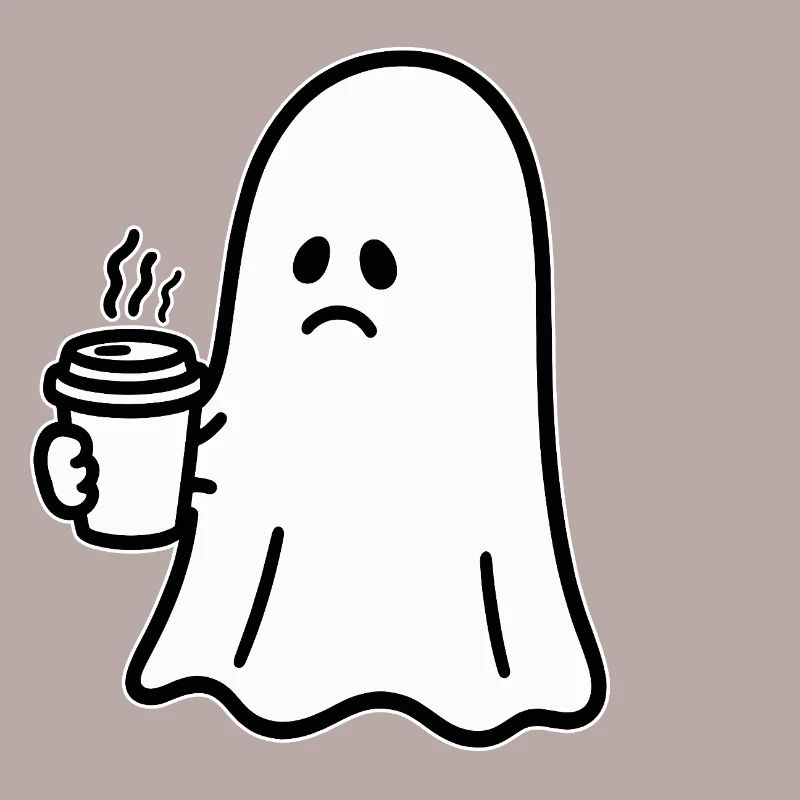 Geist Kaffee Halloween Süßes oder Saures