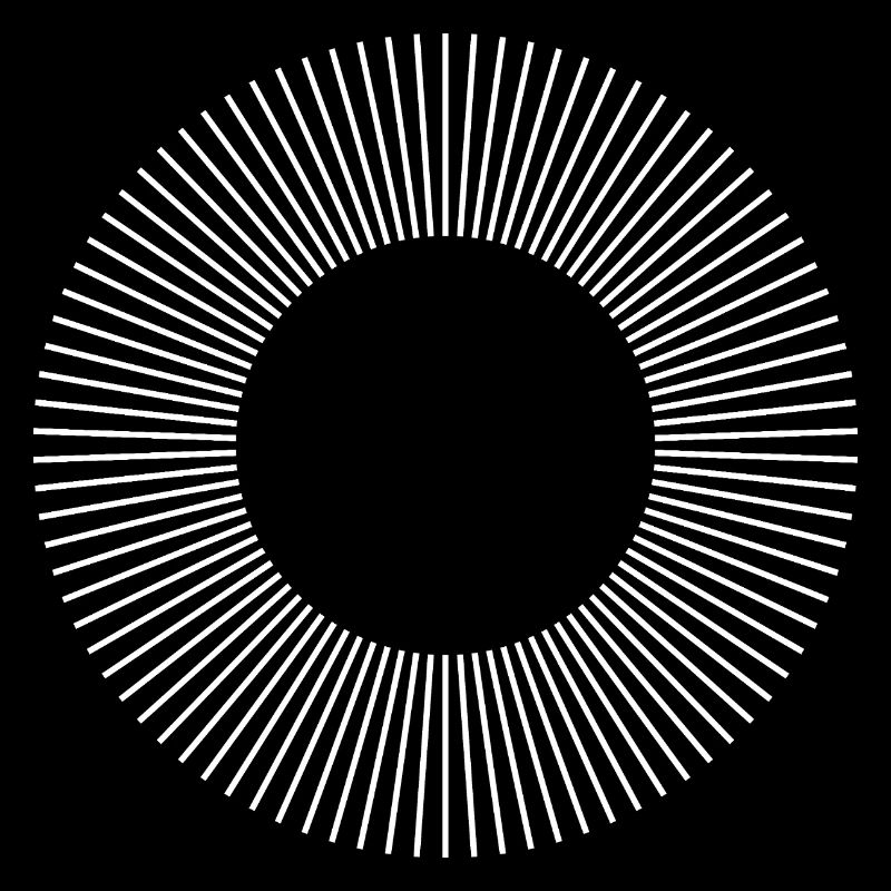 Geometric Sunburst Ring Pattern