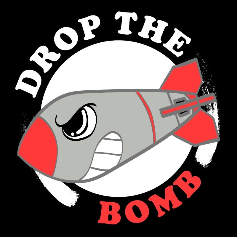 A Bombing Tee For Bombers Saying "Drop The Bomb"