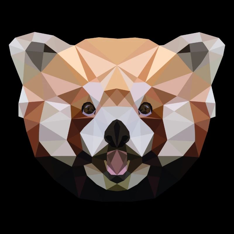 Red Panda Polygon Red Panda