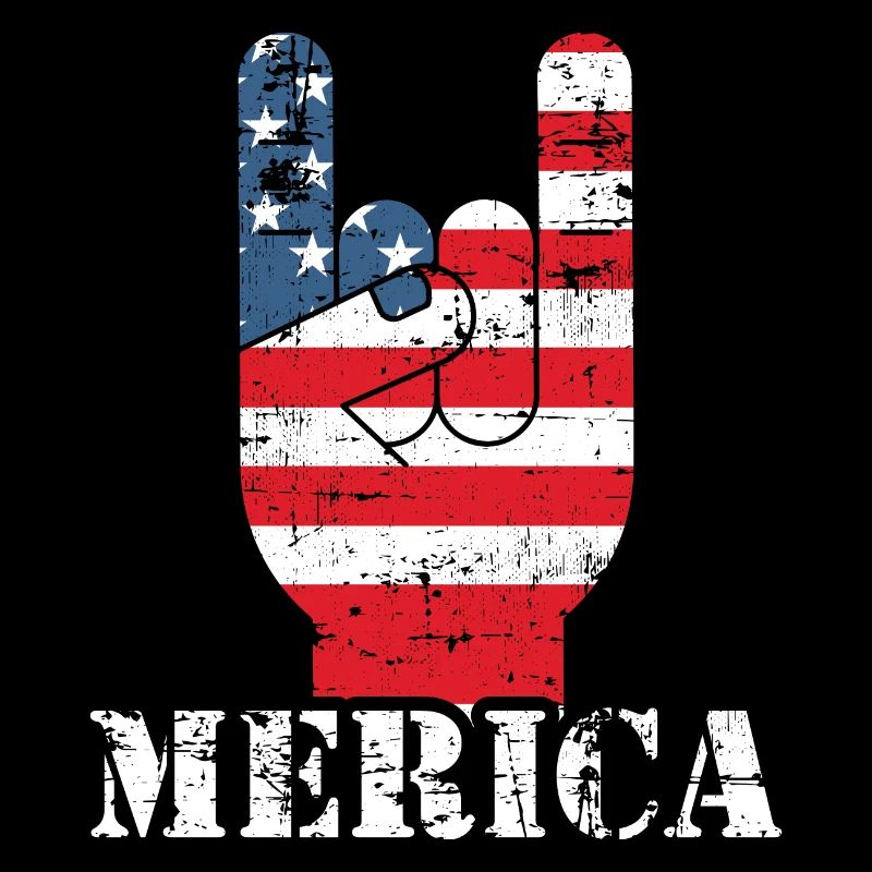 Merica Rock N 'Roll Liberté Diversité Droits