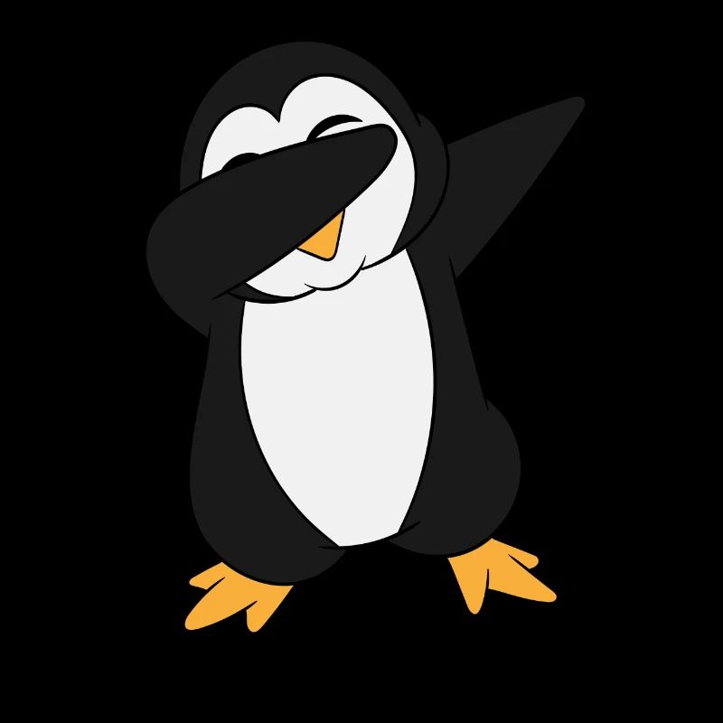 "Dabbing Penguin" Un pingouin illustré mignon