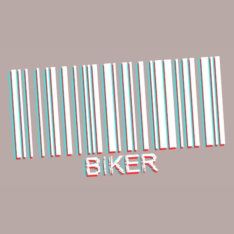 code barre biker white