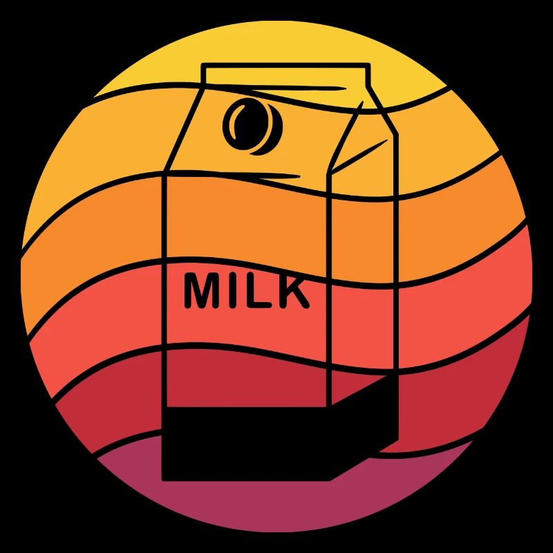 Milchkarton Retro Style Vintage