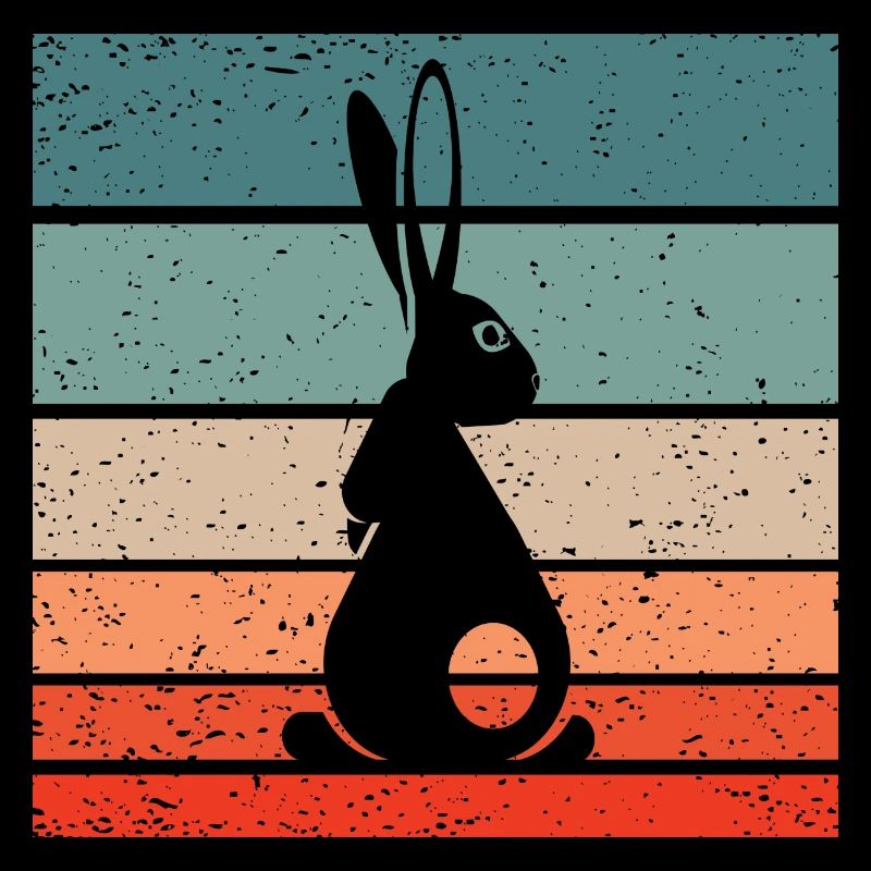 Rabbit Retro Style Vintage