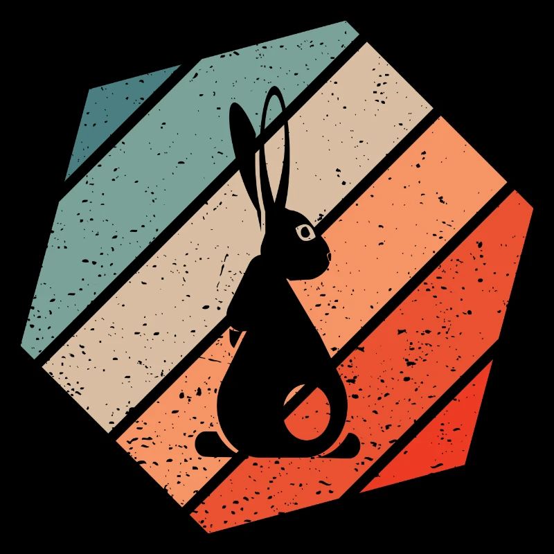 Rabbit Retro Style Vintage