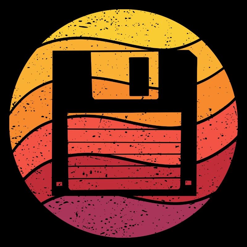 Diskette Retro Style Vintage