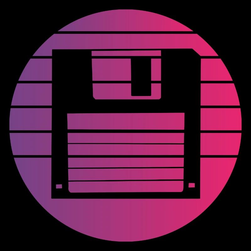 Diskette Retro Style Vintage