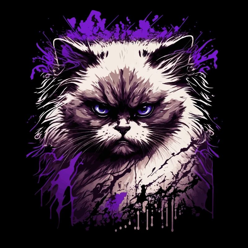 Arrogante Ragdoll Katze