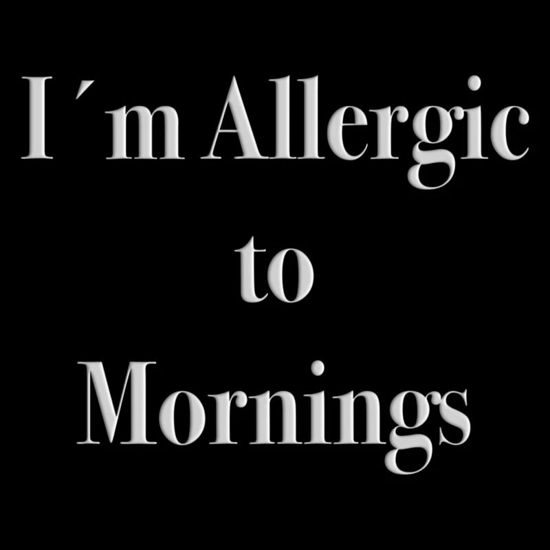 Je suis allergique au matin