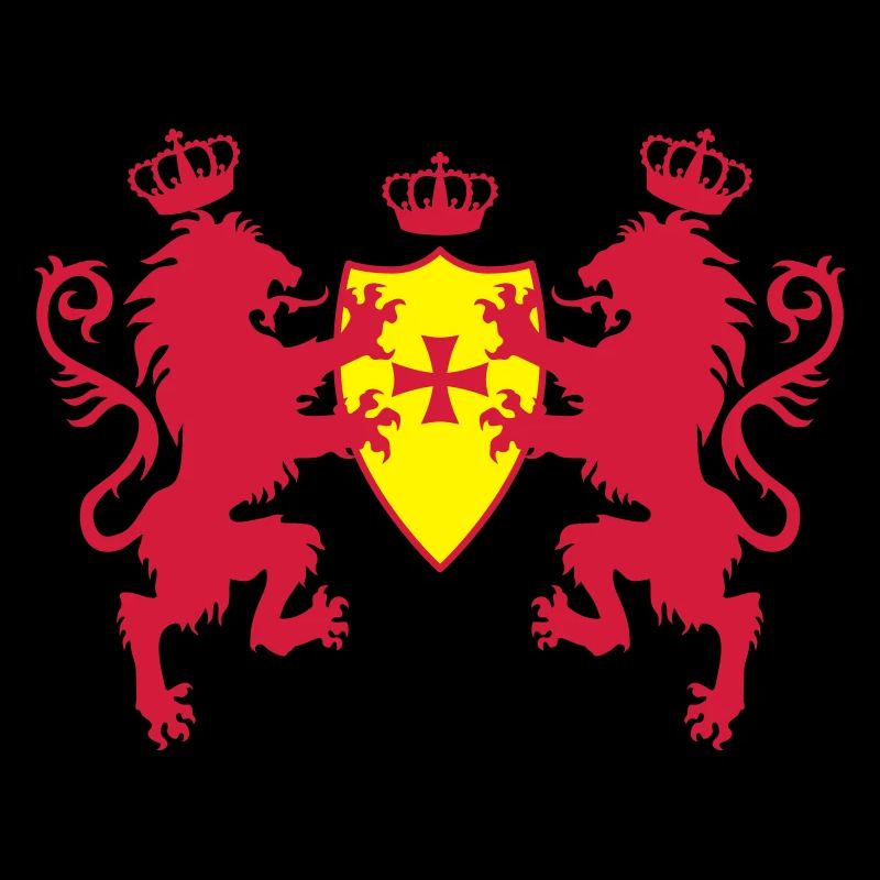 Loewen with the Knight Templar Cross Shield crown