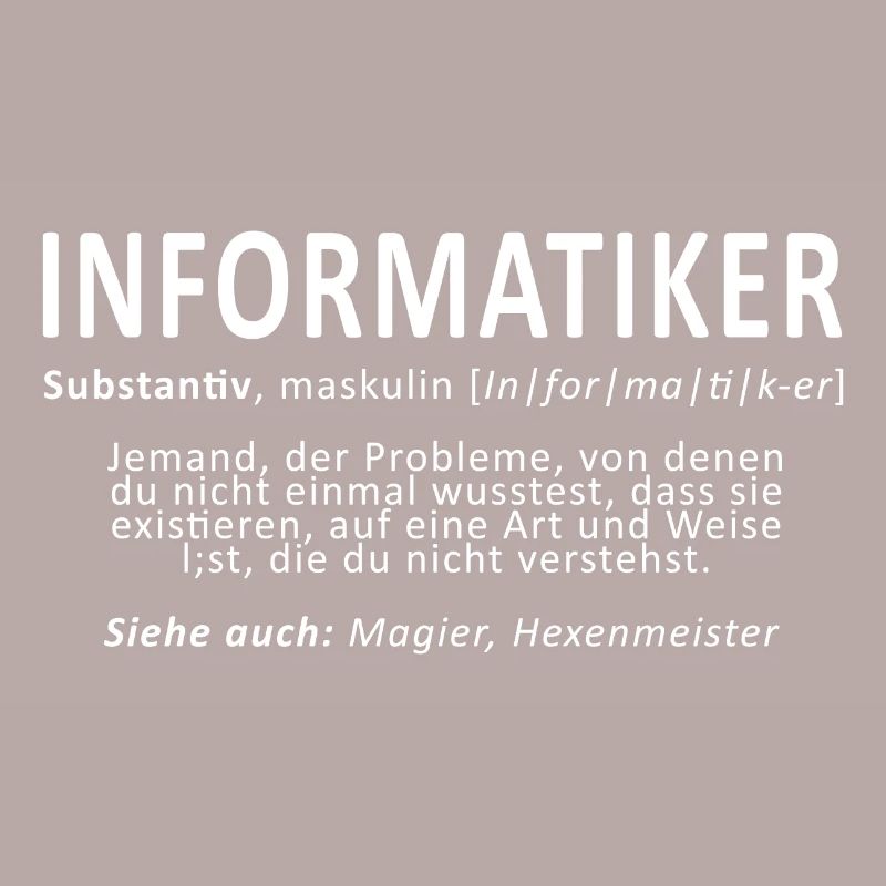 Informatiker PC Computer Internet Nerd Windows Lin