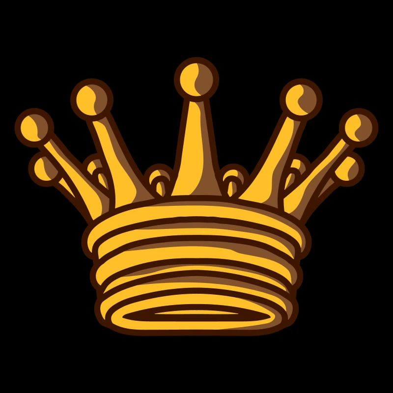 Golden King Crown Design