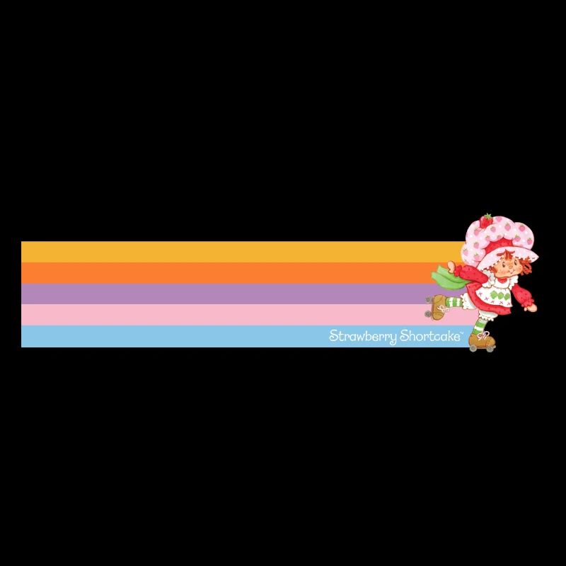 Strawberry Shortcake Roller Skates Rainbow-Design