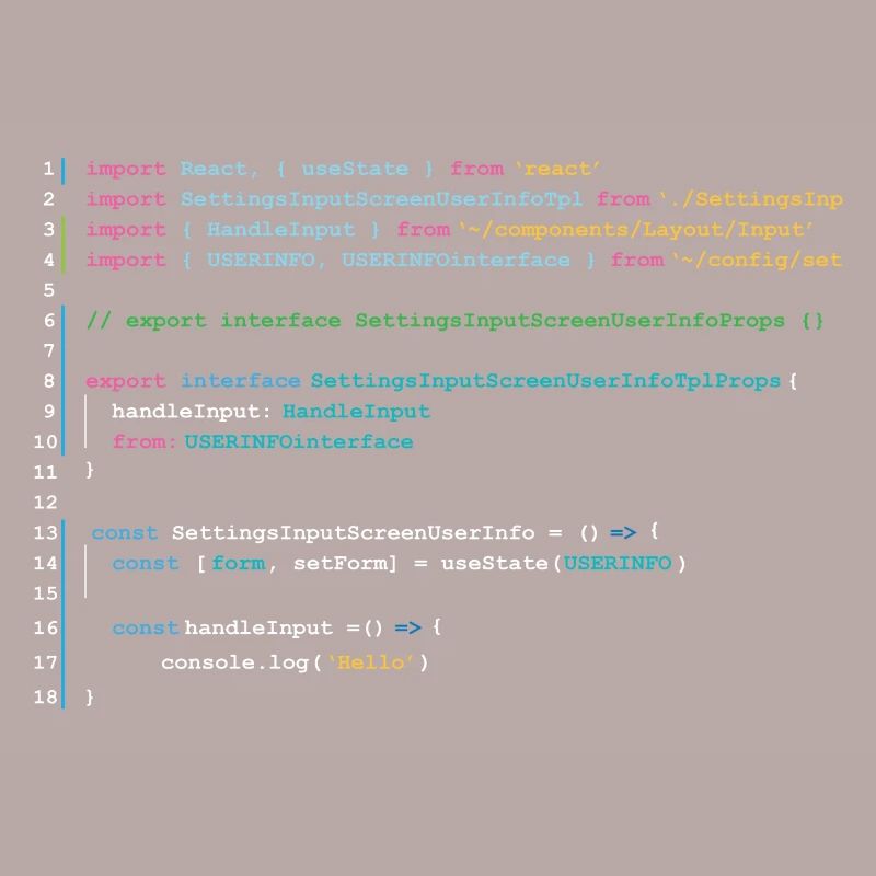 Programmers code in React