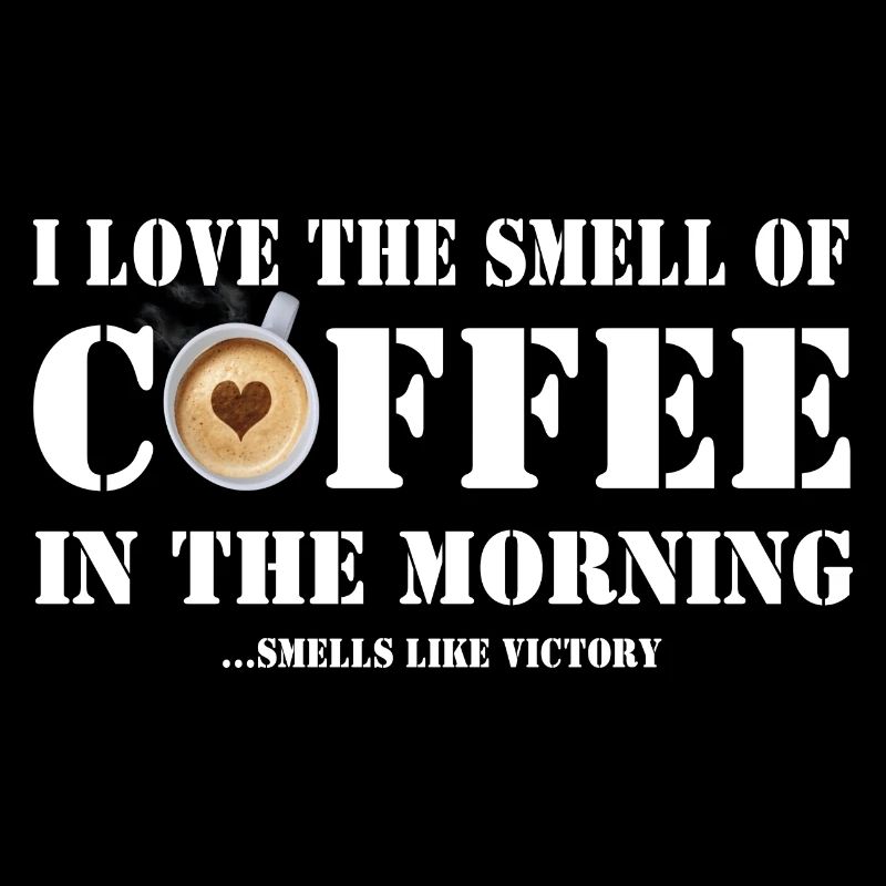 Ich liebe den Geruch von Kaffee