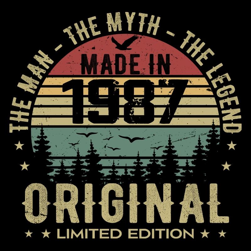 Original 1987 Retro 1987 Geburtstagsgeschenk 1987