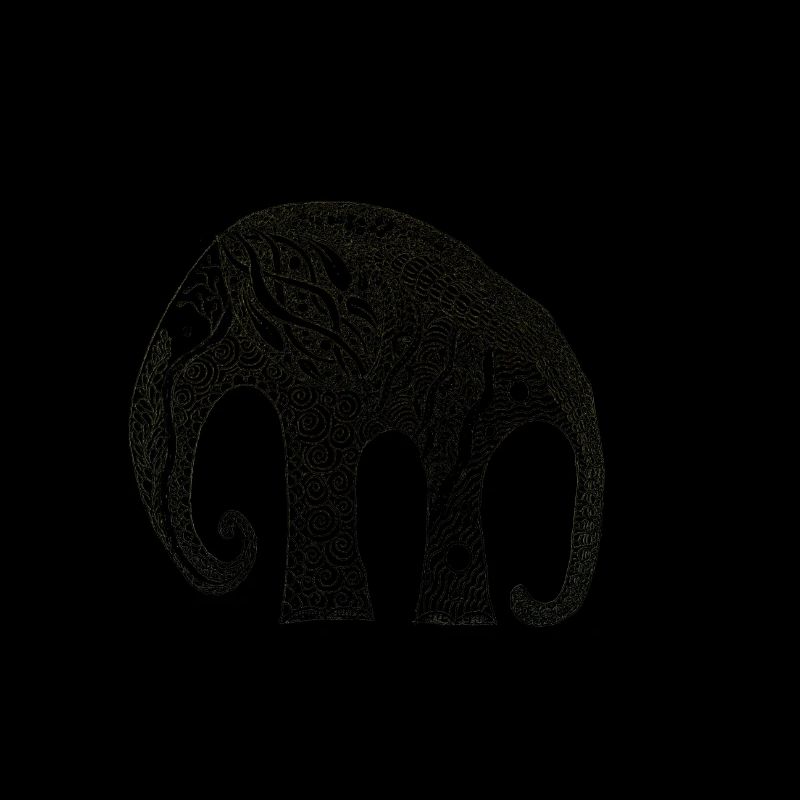 Zentangle éléphant