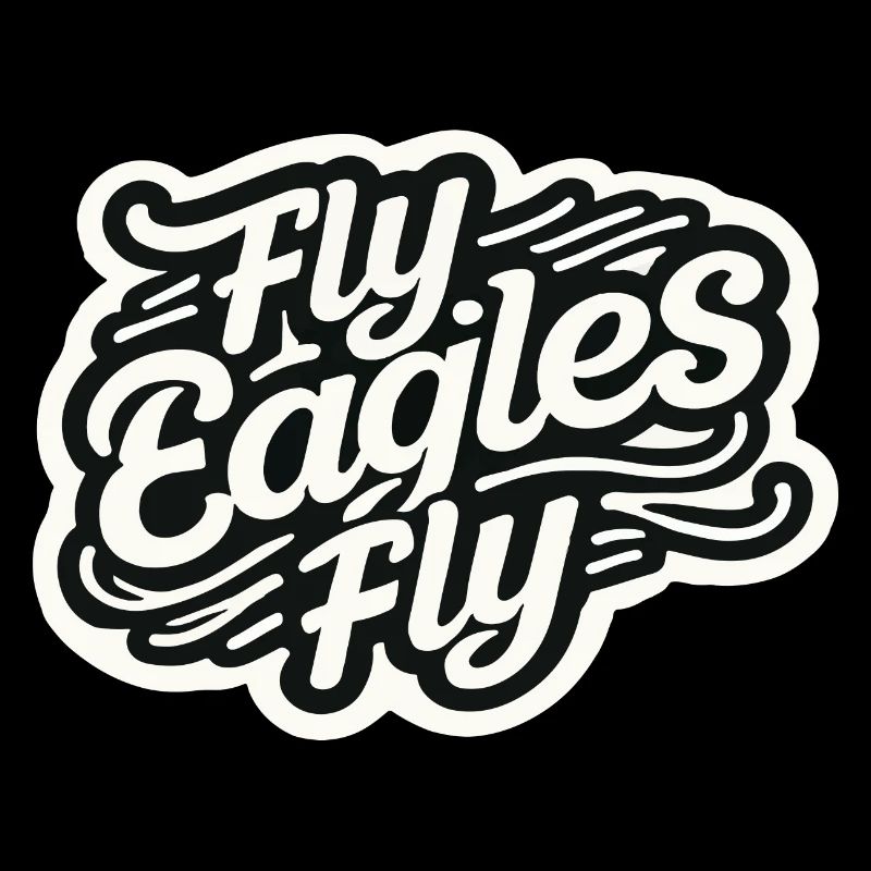 Fly Eagles Fly Bold d’équipe Design pour le sport