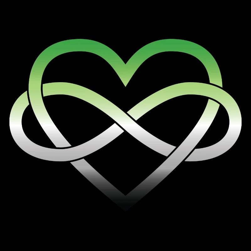 Polyamory Infinity Heart - Aromantic