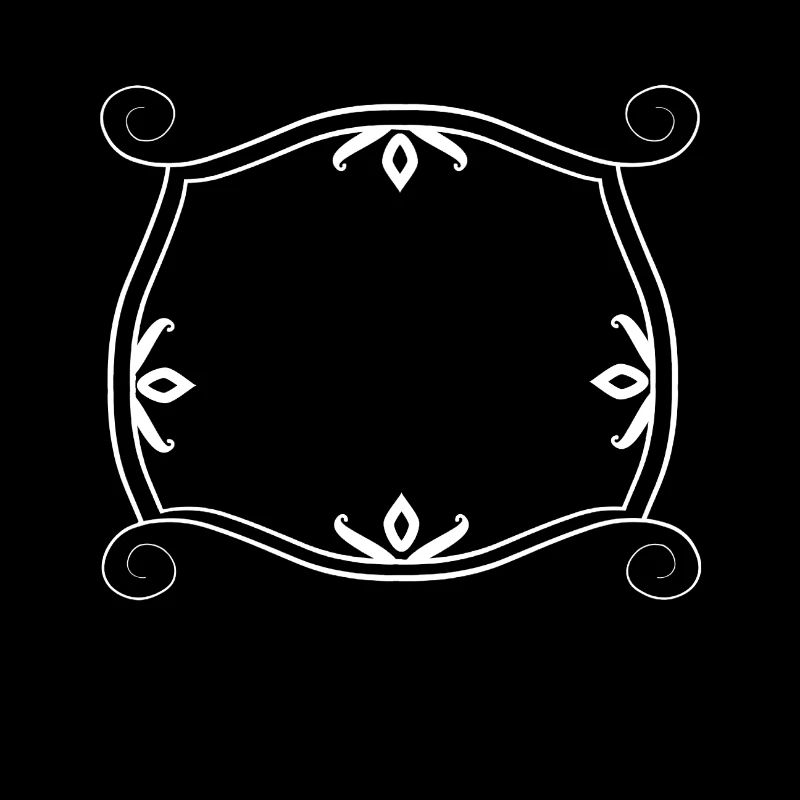 Cadre élégant blanc avec décoration