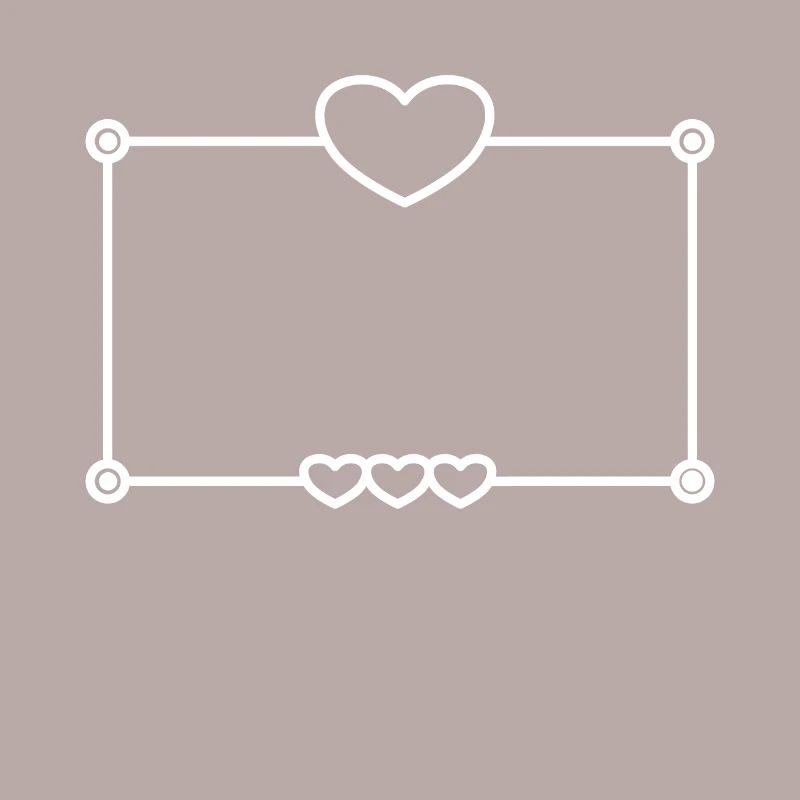 Heart Frame Love In Love Basic Text