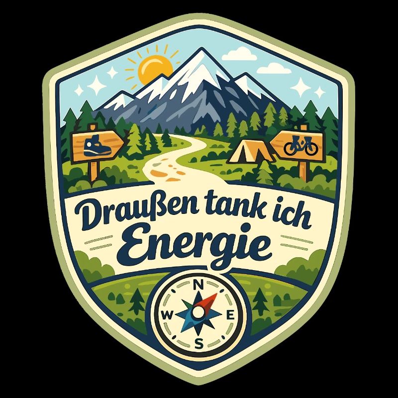 Draußen tank ich Energie