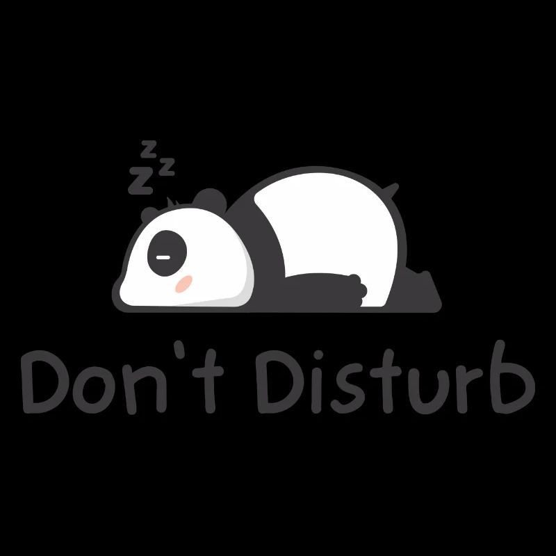 Ne pas déranger Ne pas déranger panda Design