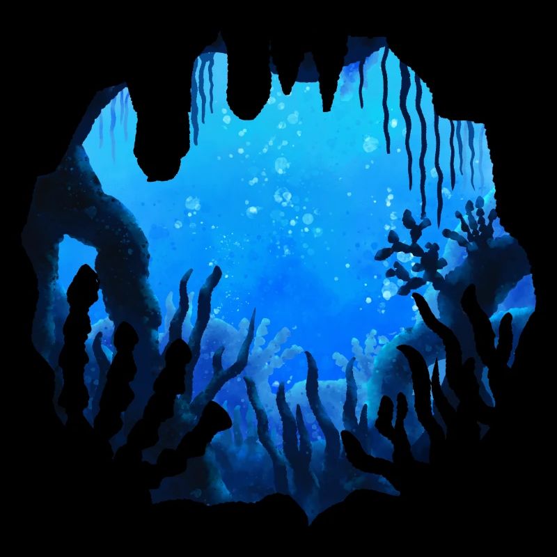 Peinture à l’aquarelle Deep Ocean