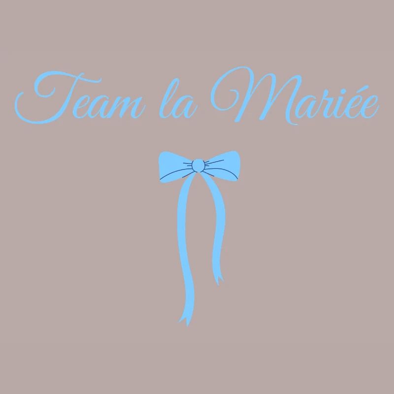 Team la mariée noeud bleu