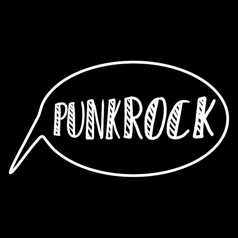Punk Rock Logo Speech Bubble
