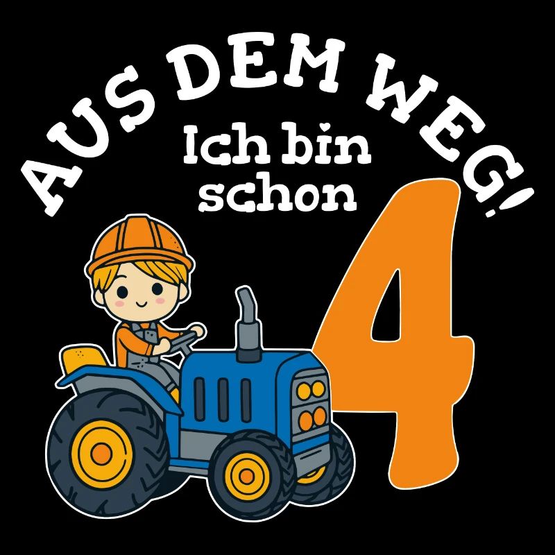 4. Geburtstag Traktor Junge