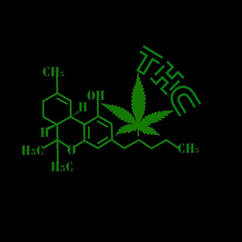 Structure moléculaire du THC