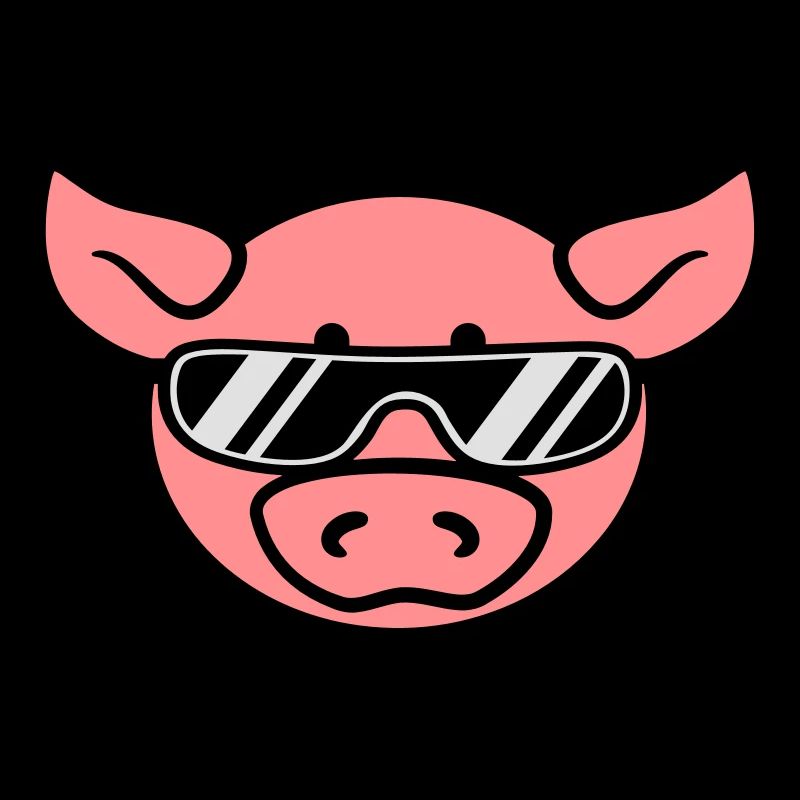 Lunettes de soleil cool cochon parti